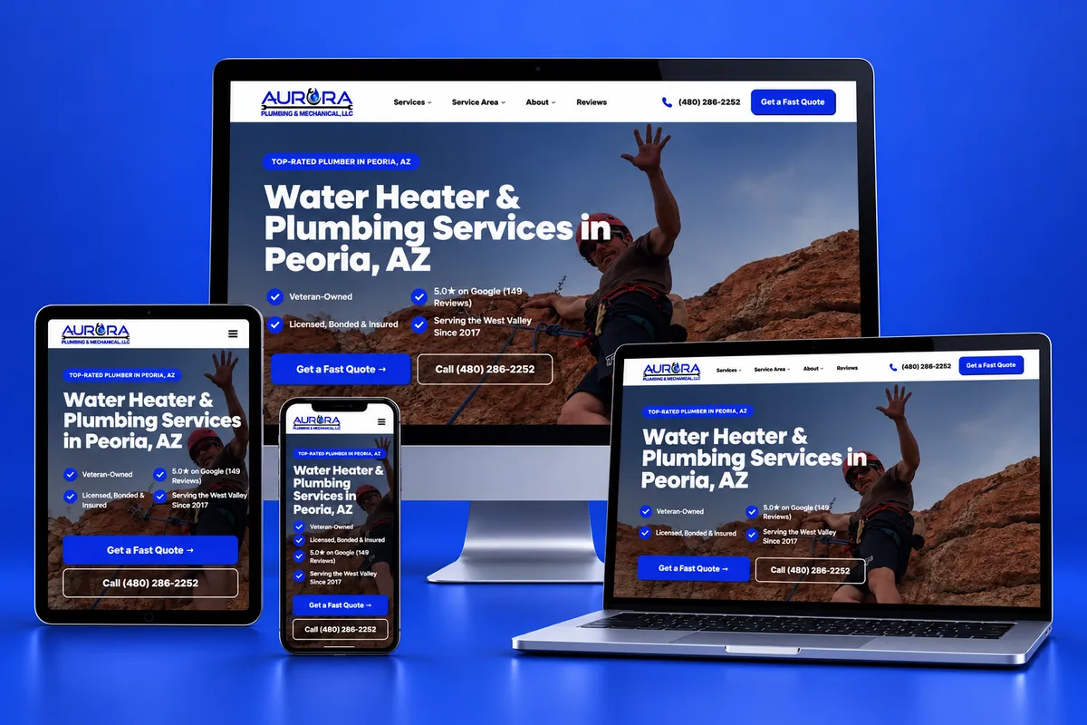 Aurora Plumbing & Mechanical project screenshot placeholder