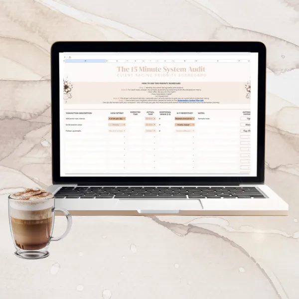 Simple business systems audit worksheet