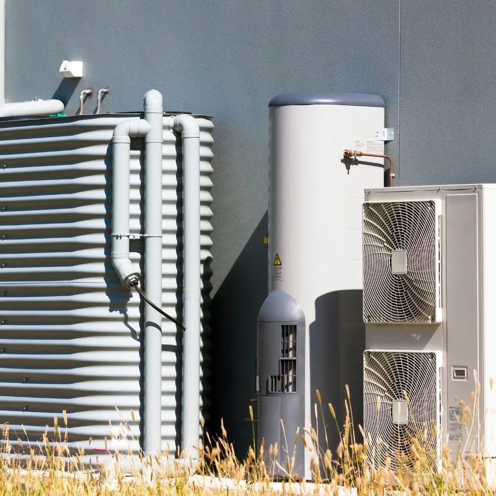 outdoor hot water system
