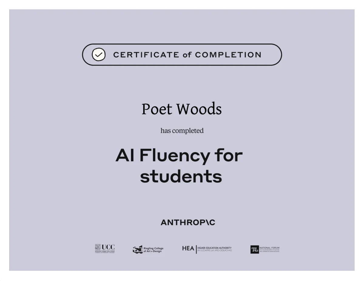 AI Fluency for Students Certificate