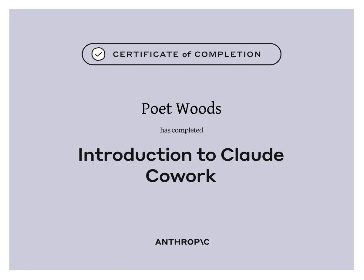 Introduction to Claude Cowork Certificate