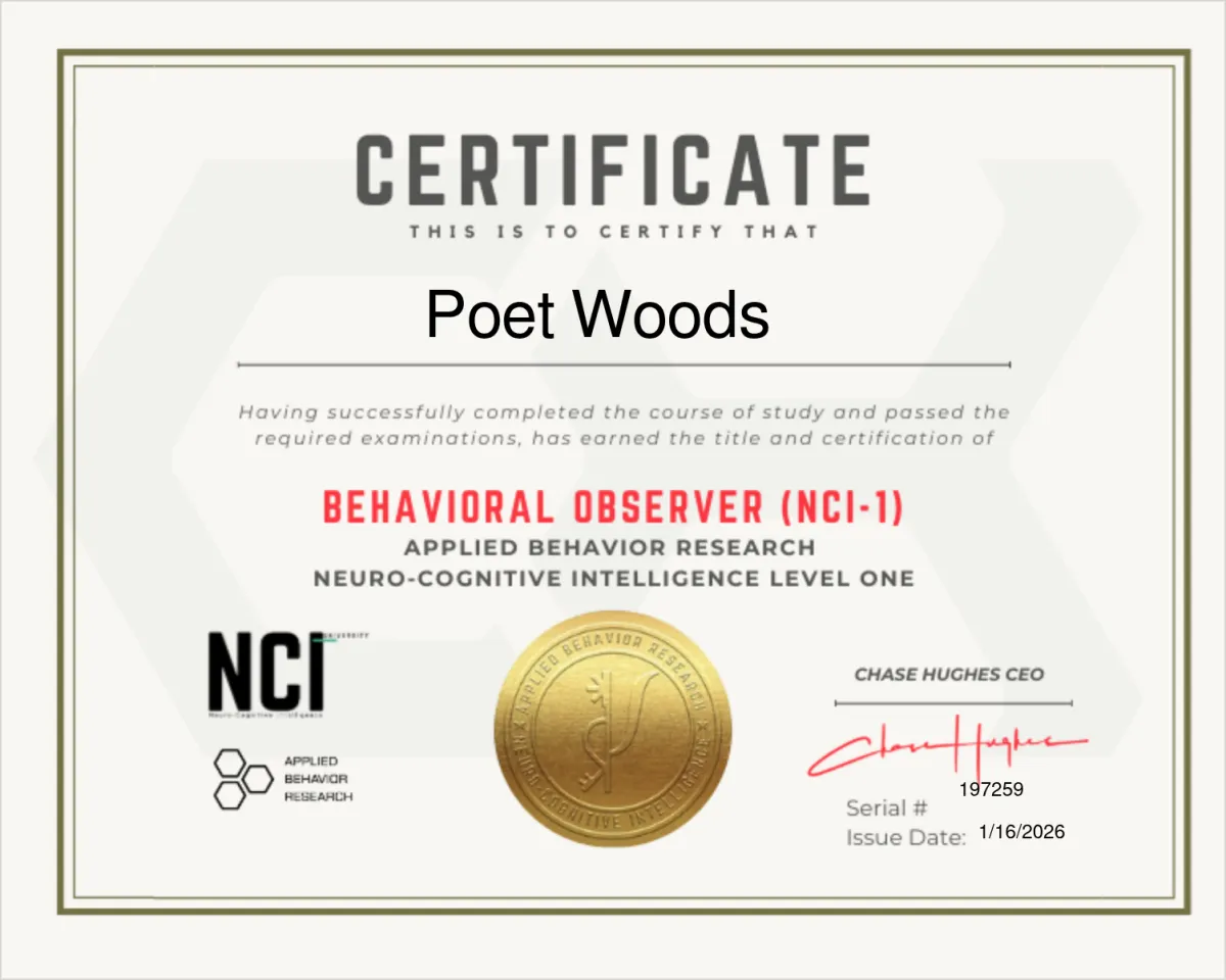 Behavioral Observer Certificate