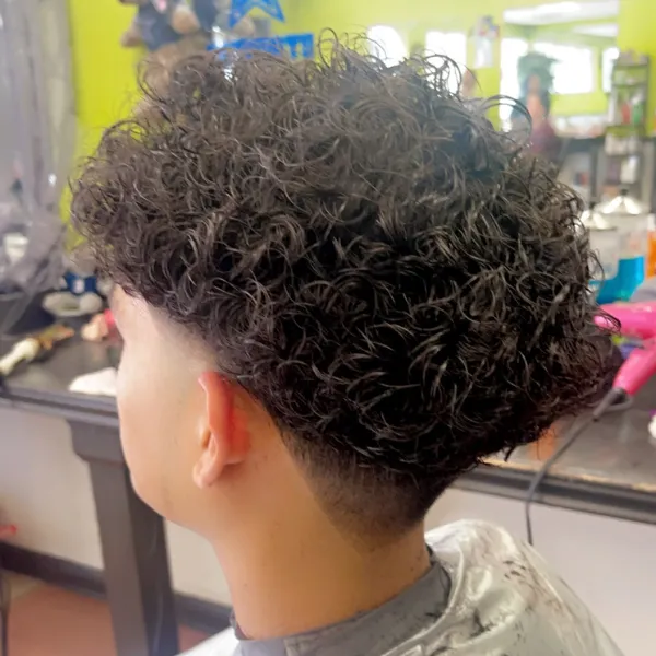 young man with clean fresh hair cut
