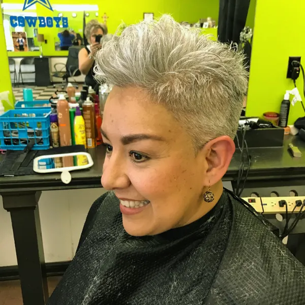 young fresh look on an older woman