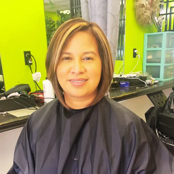 new hair cut and highlights