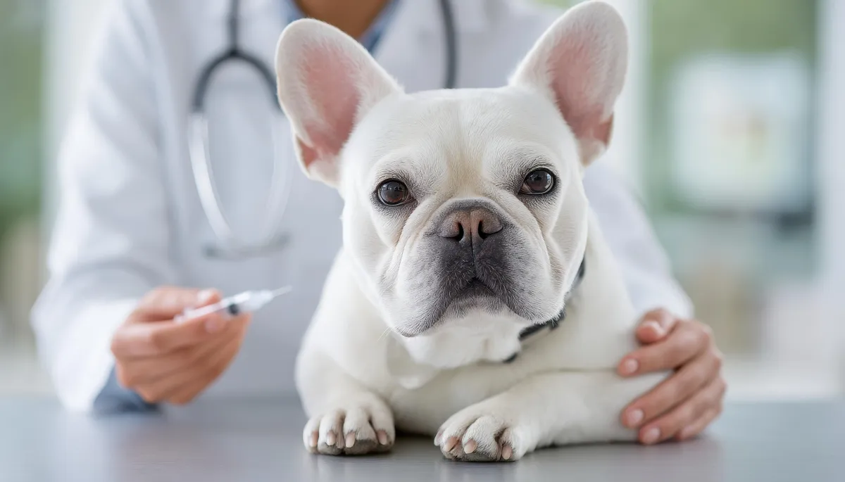 Frenchie at the veterinary clinic and high bills