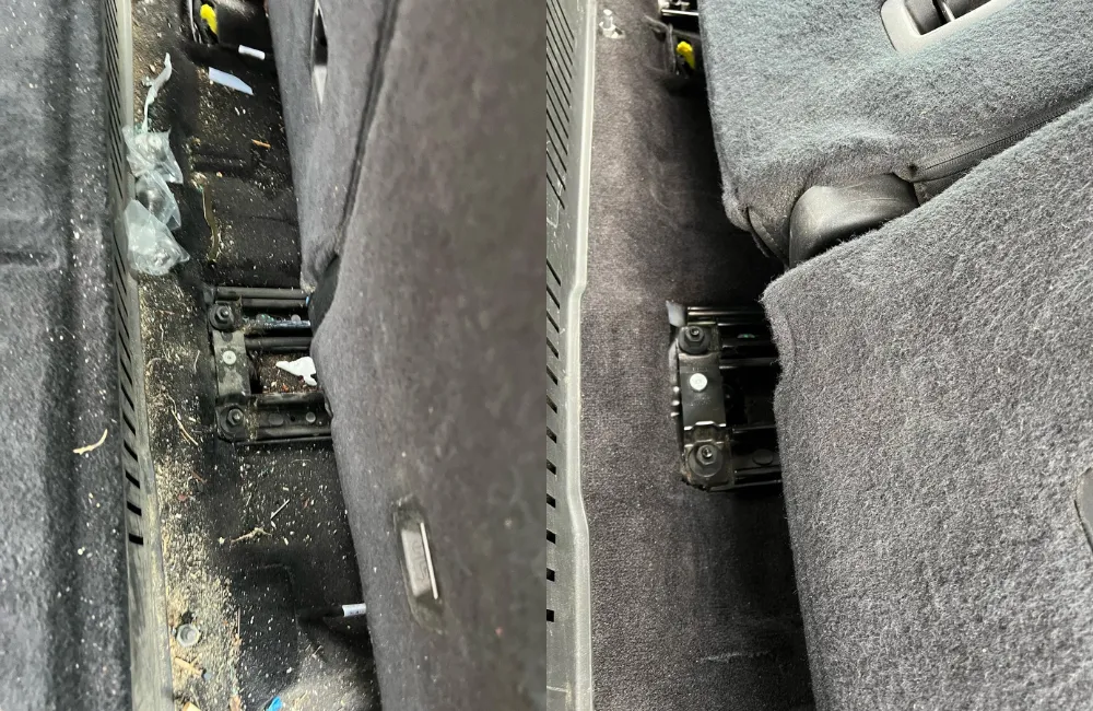 Before & after auto detailing Calgary