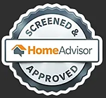 HomeAdvisor' screened & approved badge for Re-Imagine Landscape