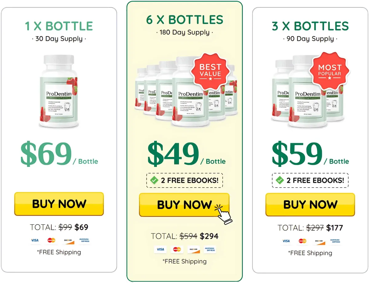 Prodentim Bottle Price