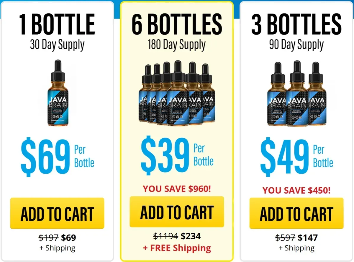 Java Brain bottles price