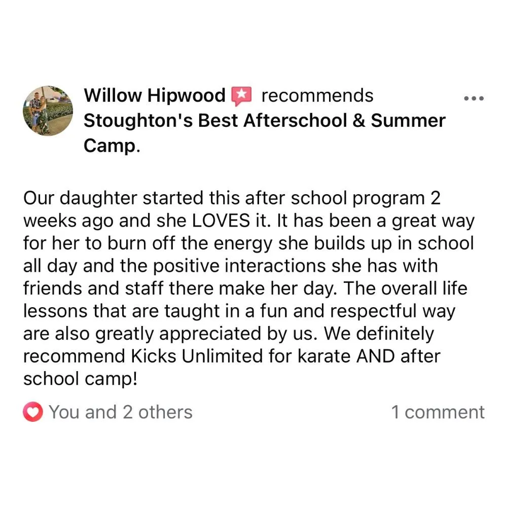 5 Star Reviews For Stoughton's Best After School and Summer Camp