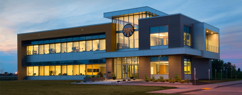 a tall building with many windows