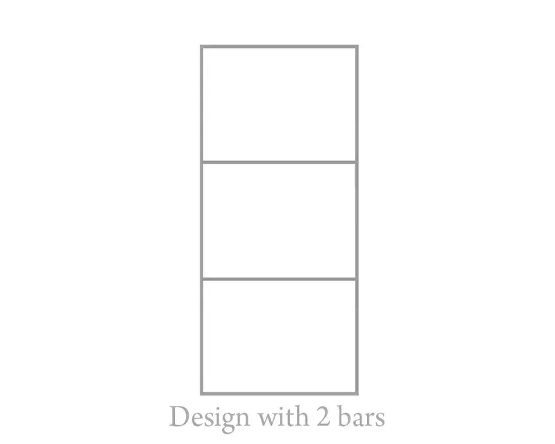 Design with 2 bars | Creoglass
