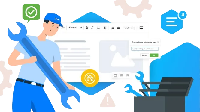 Illustration of a drip campaign flowchart guiding a smiling man toward a booking calendar, representing automated marketing sequences that nurture leads and drive appointment scheduling.