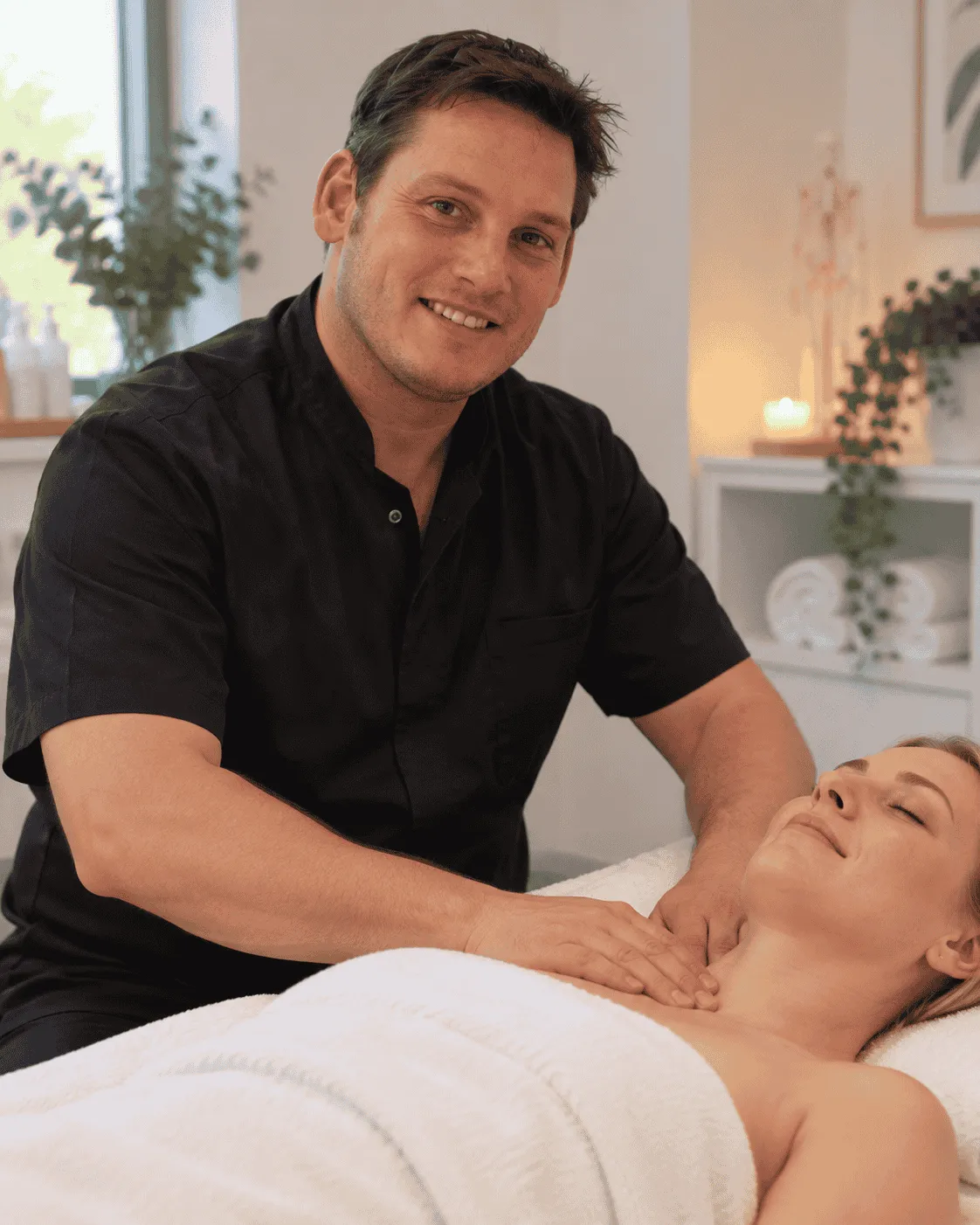 Charlton Botha providing professional massage treatment in Pretoria East