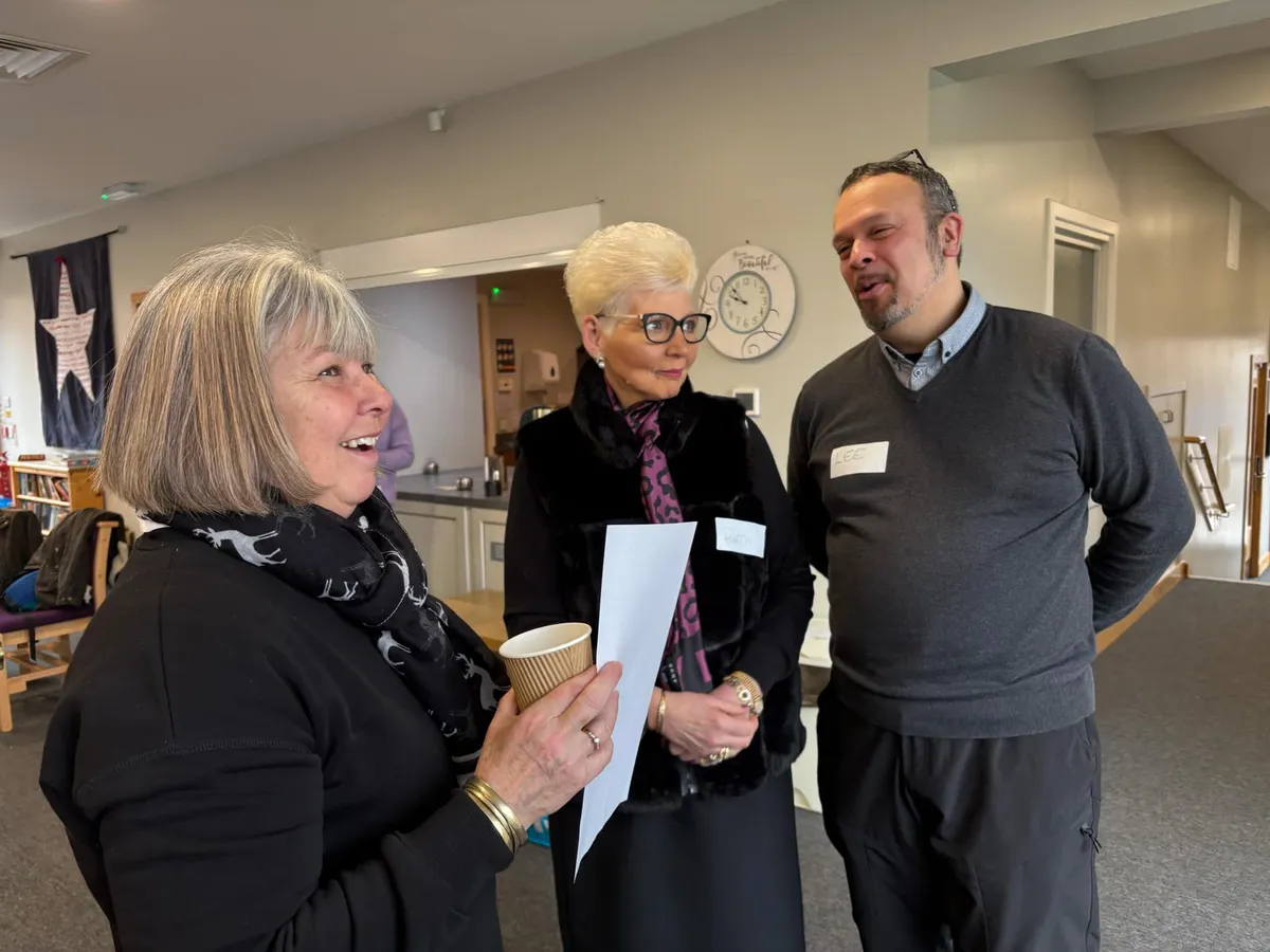 People enjoying conversation together at an Alpha gathering