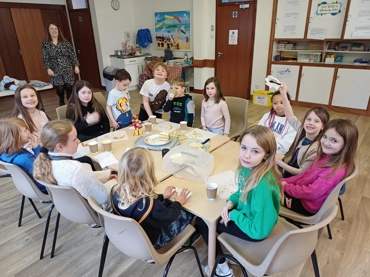 Children enjoying time together at JAM