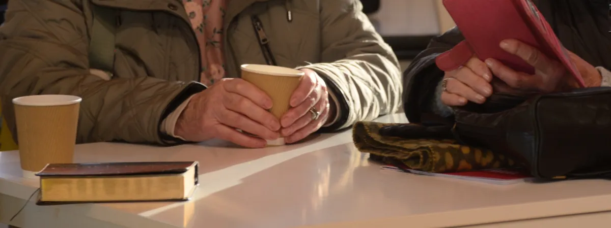 Sharing coffee and conversation around the Bible