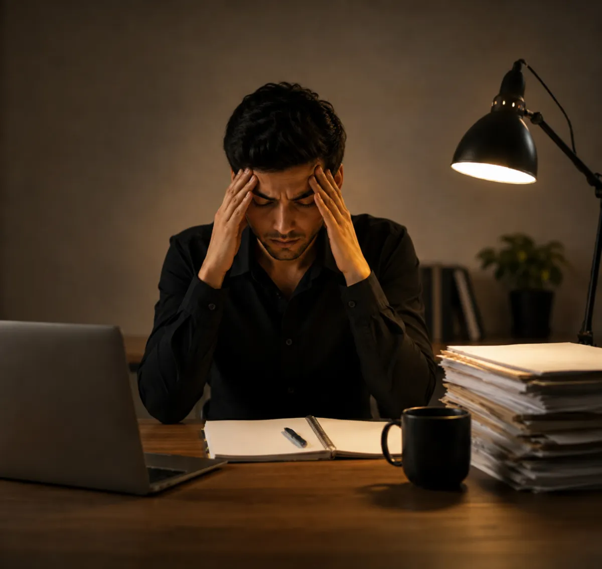 Woman experiencing pressure