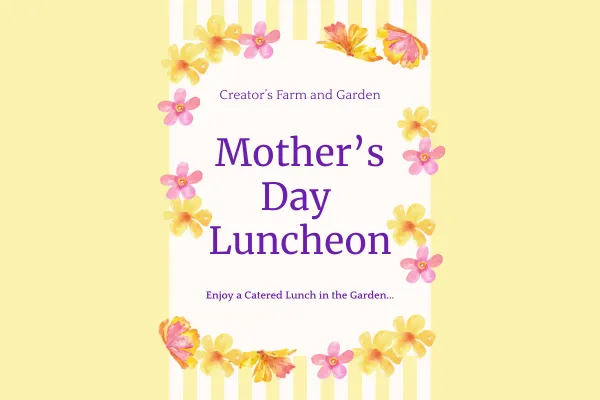 Mother’s Day Garden Luncheon at Creator’s Farm & Garden in Venice, Florida