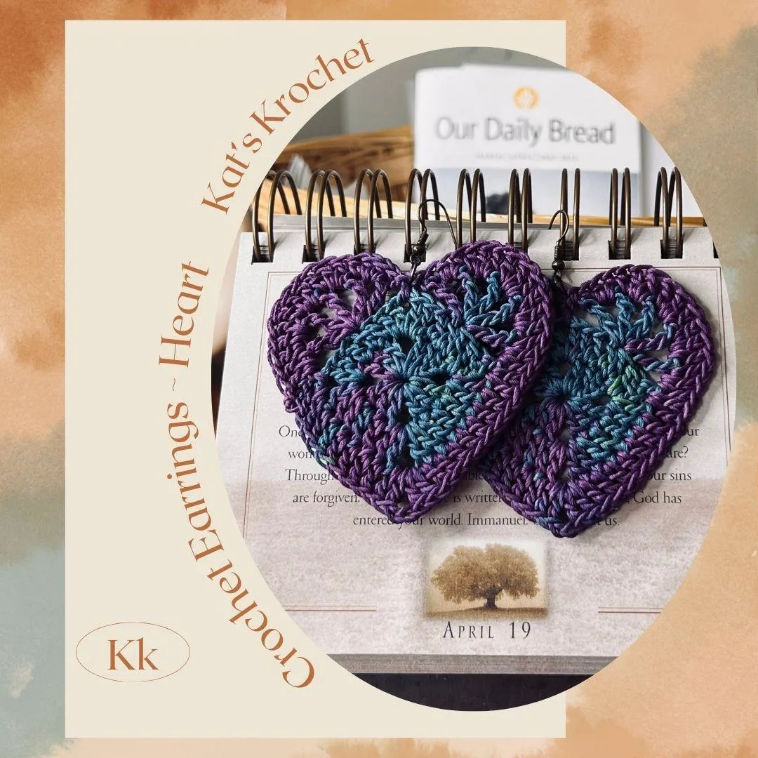 Crochet Earrings "S Lacey" | Color: Turquoise