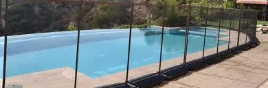 Ornamental aluminum pool enclosure fence
