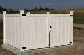 Wooden dumpster enclosure