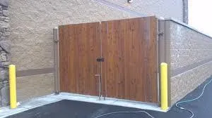 Wooden dumpster enclosure