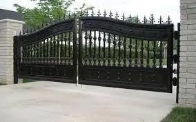 Ornamental electronic driveway gate