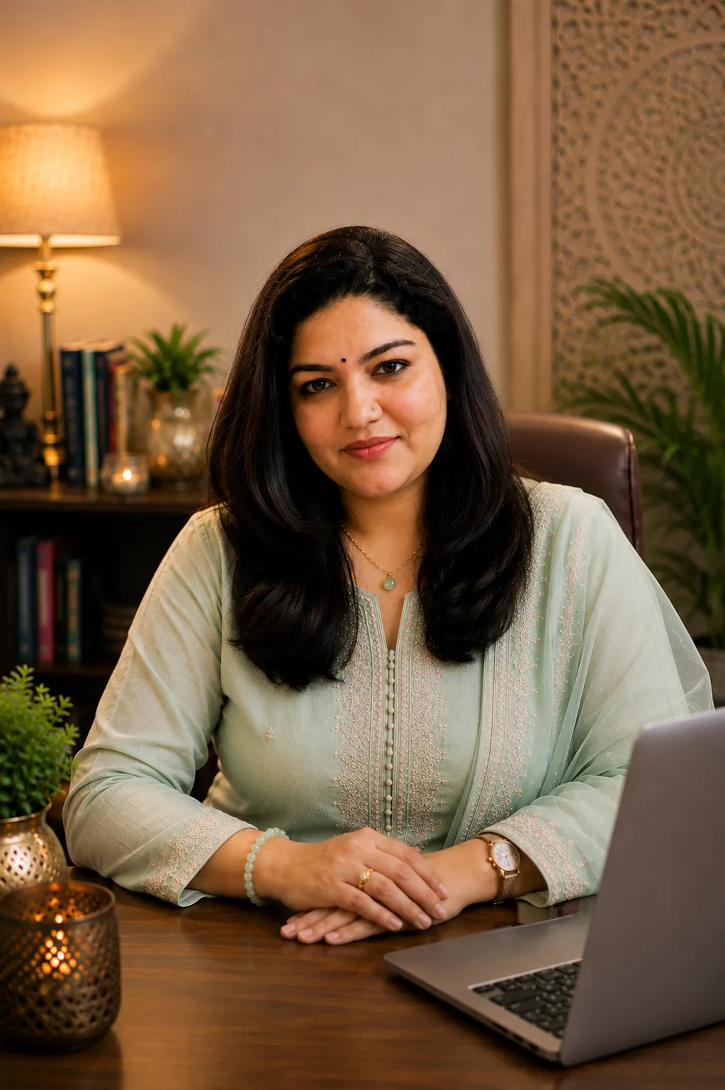 Professional portrait of Indian woman