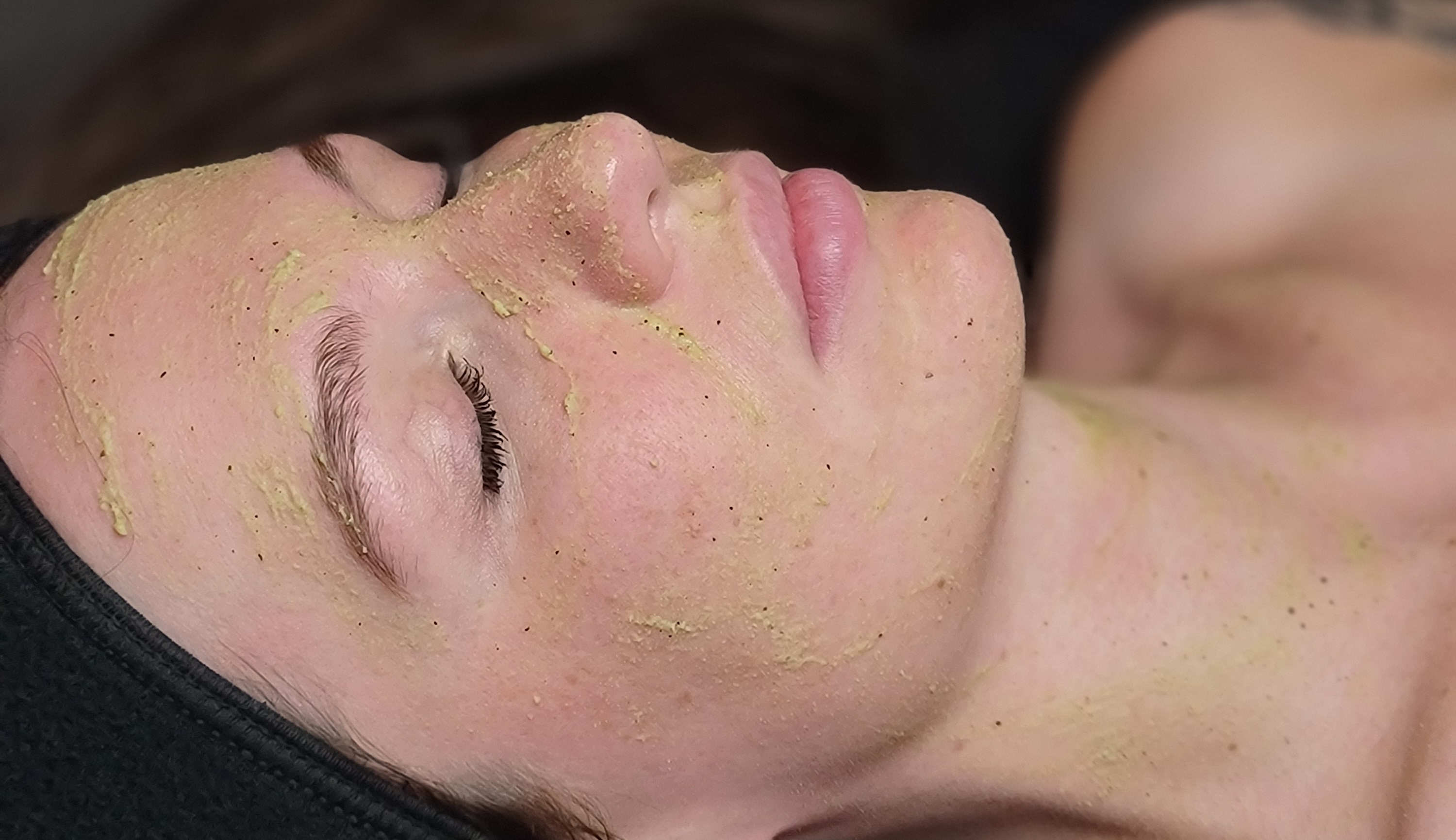 Facial at Bowerman Artistry with a treatment on her skin
