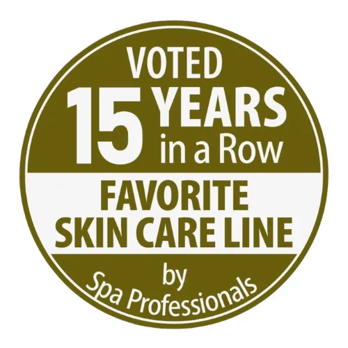 Voted 15 years in a row, favorite skin care line by spa professionals. 