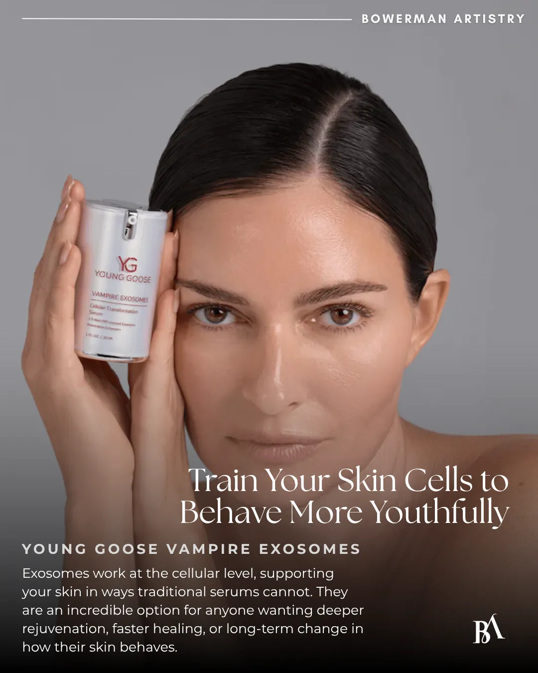 Train your skin cells to behave more youthfully, you young goose vampire exosomes. 