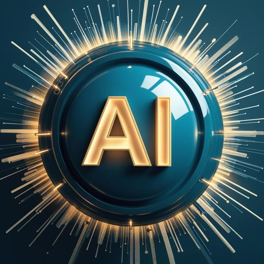 the word ai spelled in white letters on a black surface