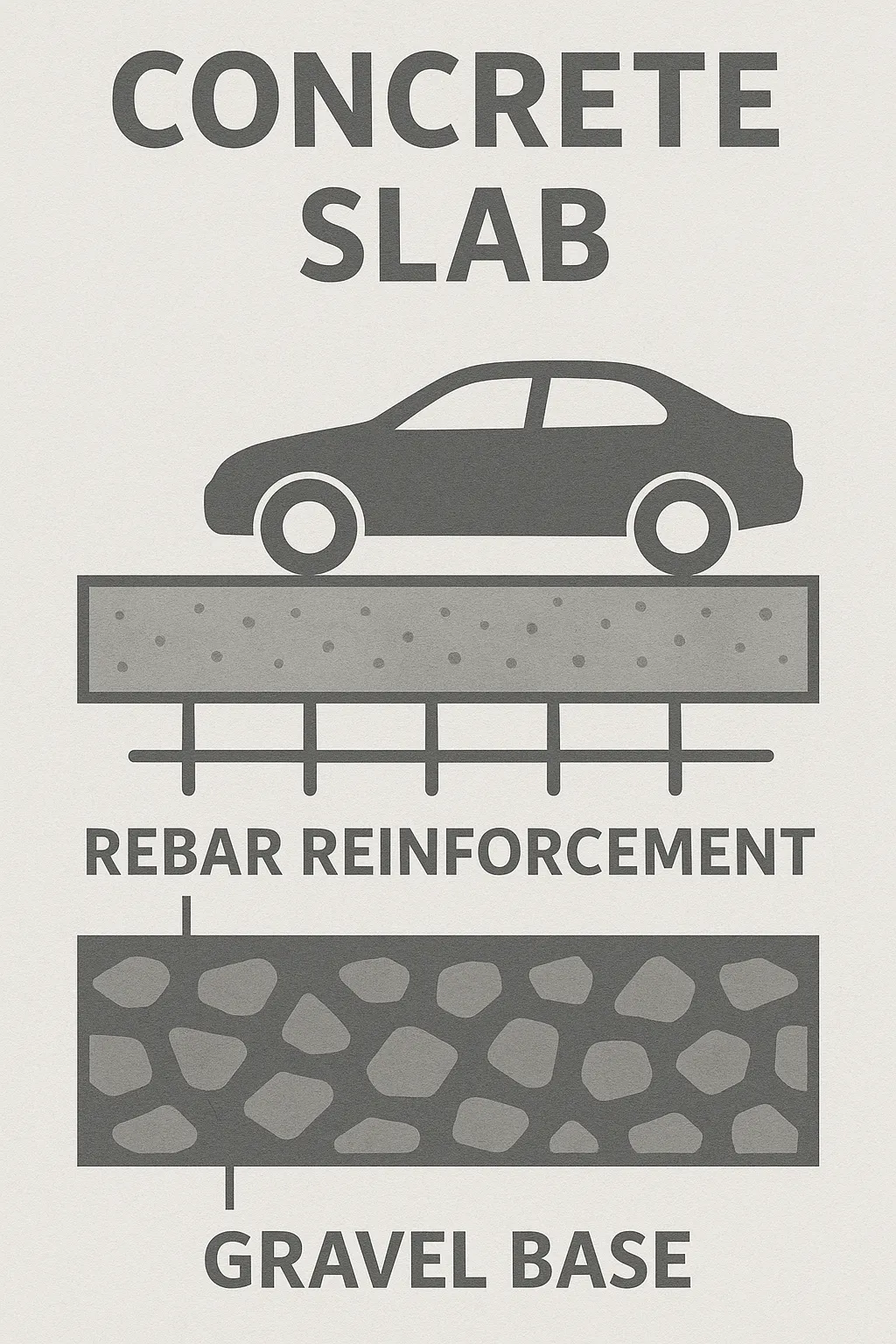 Gravel Base and Rebar Reinforcement Matter