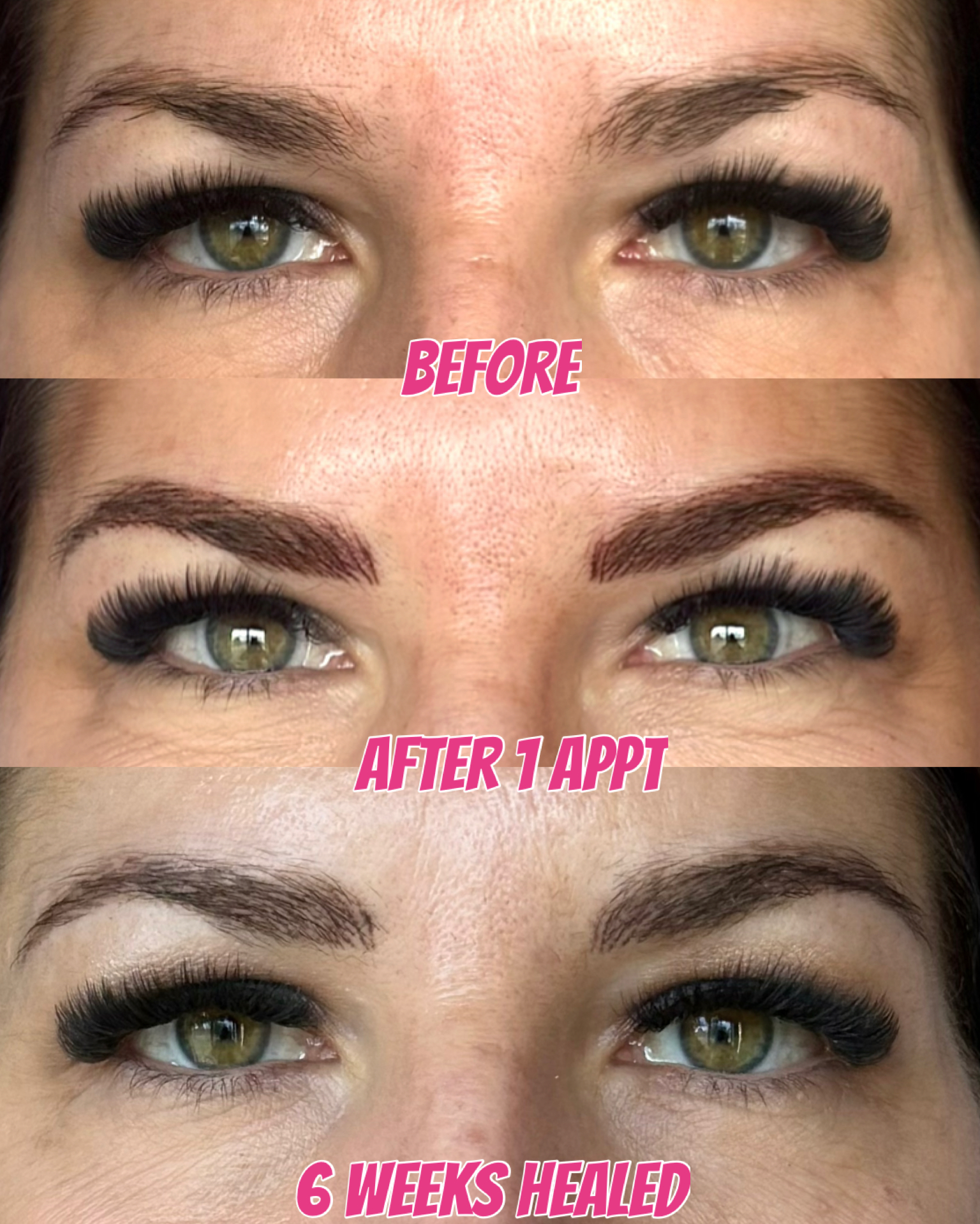 South Jordan Utah nano brows hair like strokes