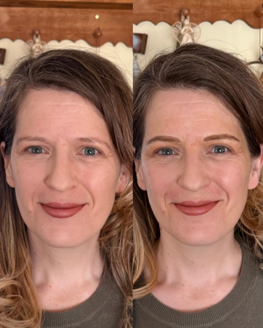Angela in utah doing natural nano brow strokes