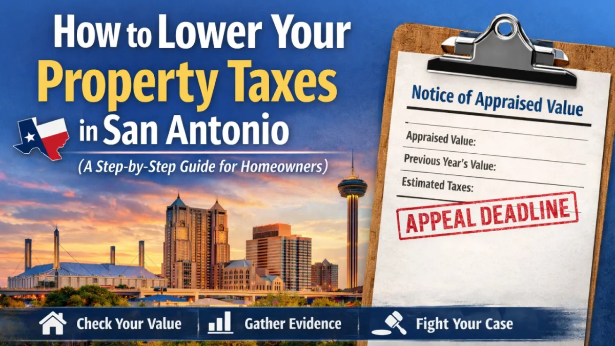 How to Lower Your Property Taxes in San Antonio (Step-by-Step Guide for Homeowners)