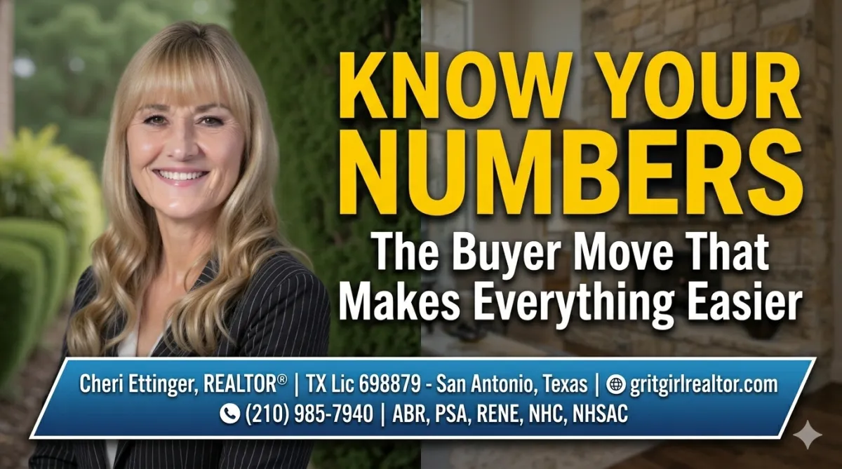 Know Your Numbers Before You Tour Homes: The Buyer Move That Makes Everything Easier in San Antonio, Texas
