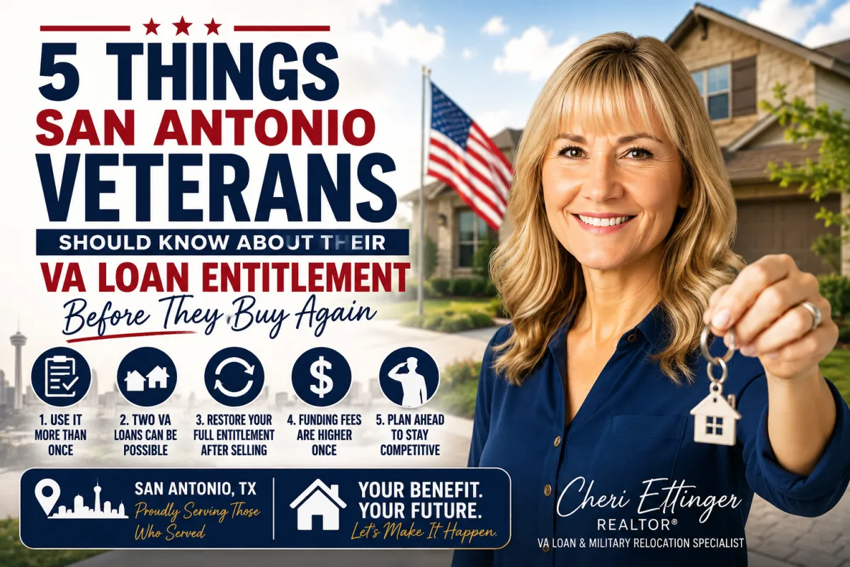 5 Things San Antonio Veterans Should Know About Their VA Loan Entitlement Before They Buy Again