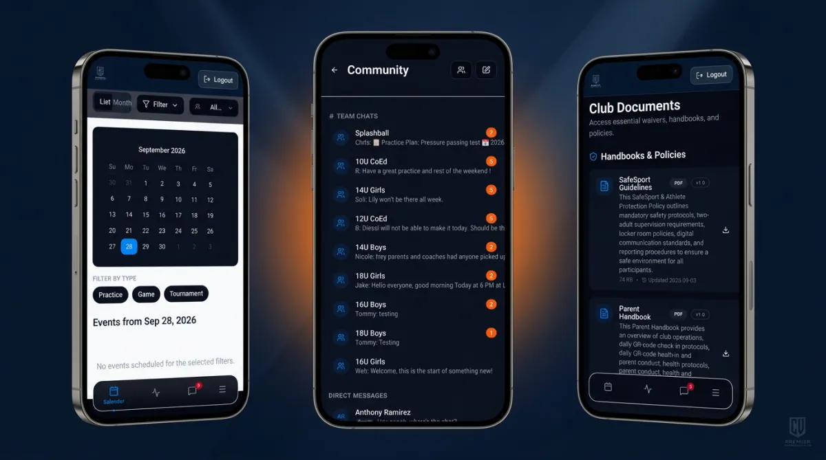 ClubMade All-in-One Branded Club Application Interface Ecosystem