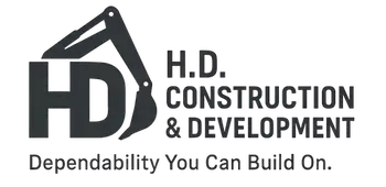HD Construction and Development Logo For Mobile