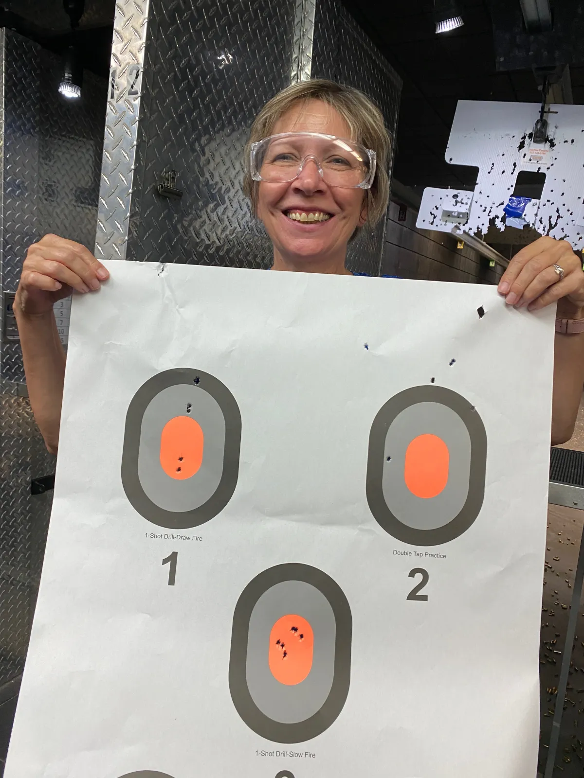 Student holding target gun range tampa carry