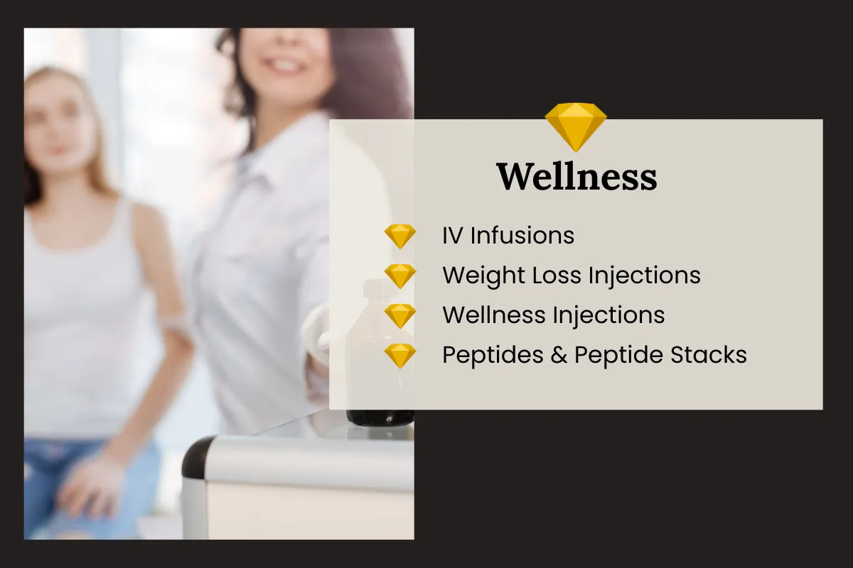 Wellness Injections including Infusions, Weight Loss Injections, Wellness Injections and Peptides in Silsbee Texas and Vidor Texas