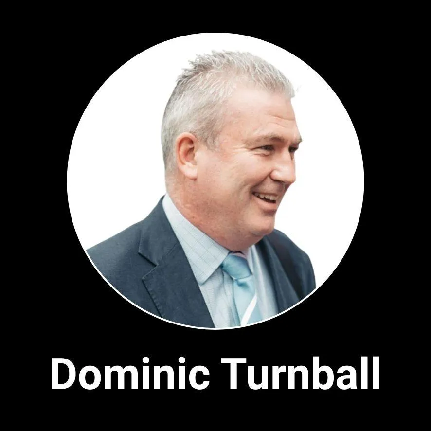 Professional headshot of Newmanity Global Associate Team member, Dominic Turnball, in business attire, representing the company’s leadership and global collaboration