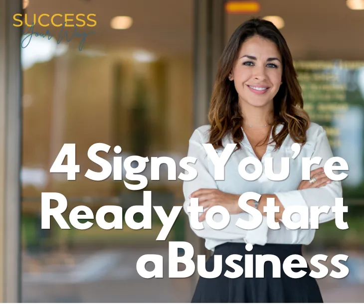 Woman starting her first business