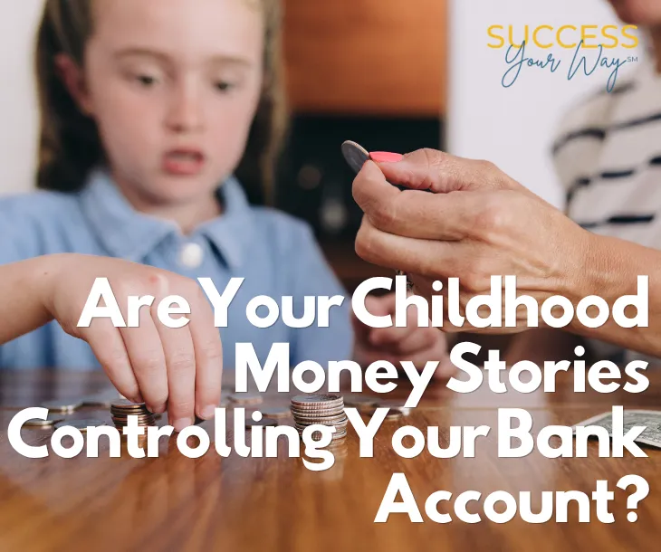Child counting money