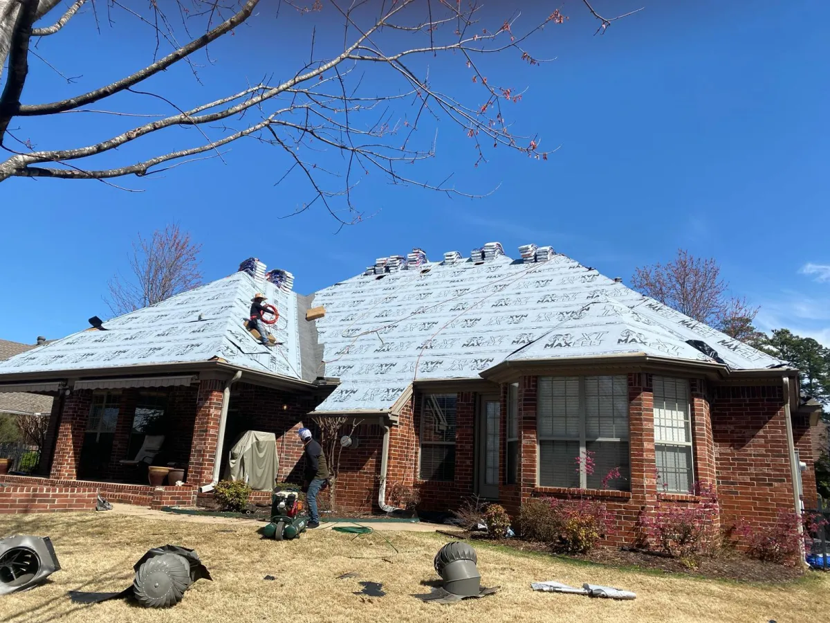 Roofing Redefined team preparing home for storm damage inspection and insurance filing support.