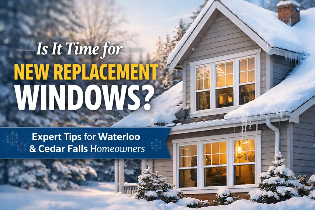 Is It Time for Window Replacement? A Homeowner's Guide for Waterloo & Cedar Falls, Iowa