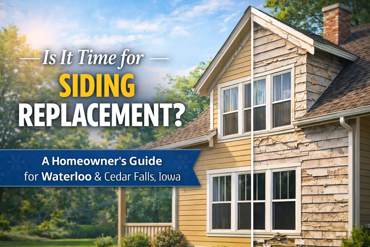 Is It Time for Siding Replacement? A Homeowner's Guide for Waterloo & Cedar Falls, Iowa